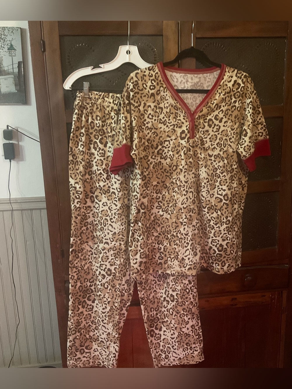 Dreams & Co Animal Print Pajamas M 14/16